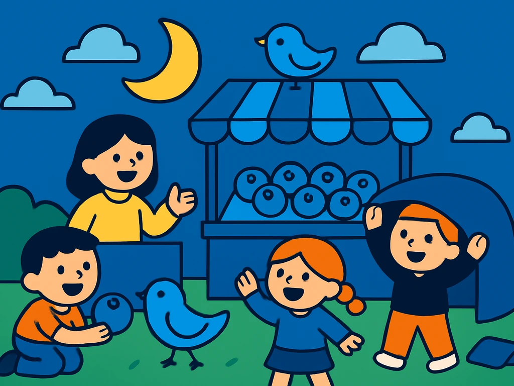 The Blueberry and Bluebird Moonlight Market