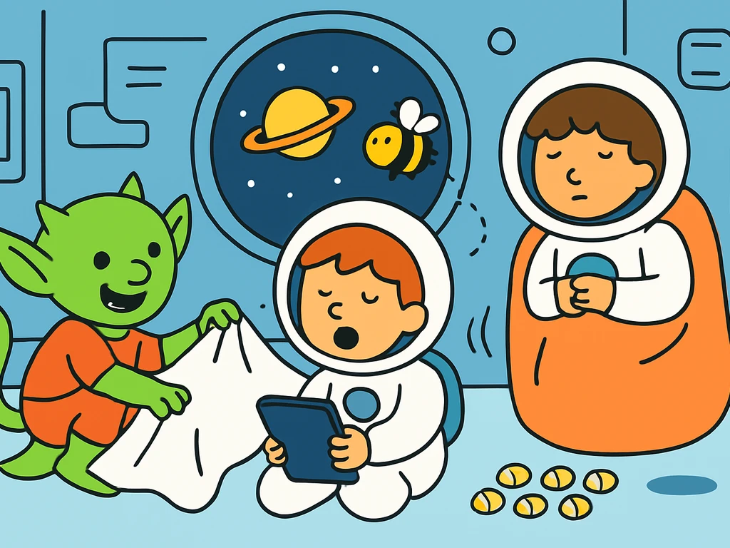 The Goblin and Tablecloth Space Station Sleepover
